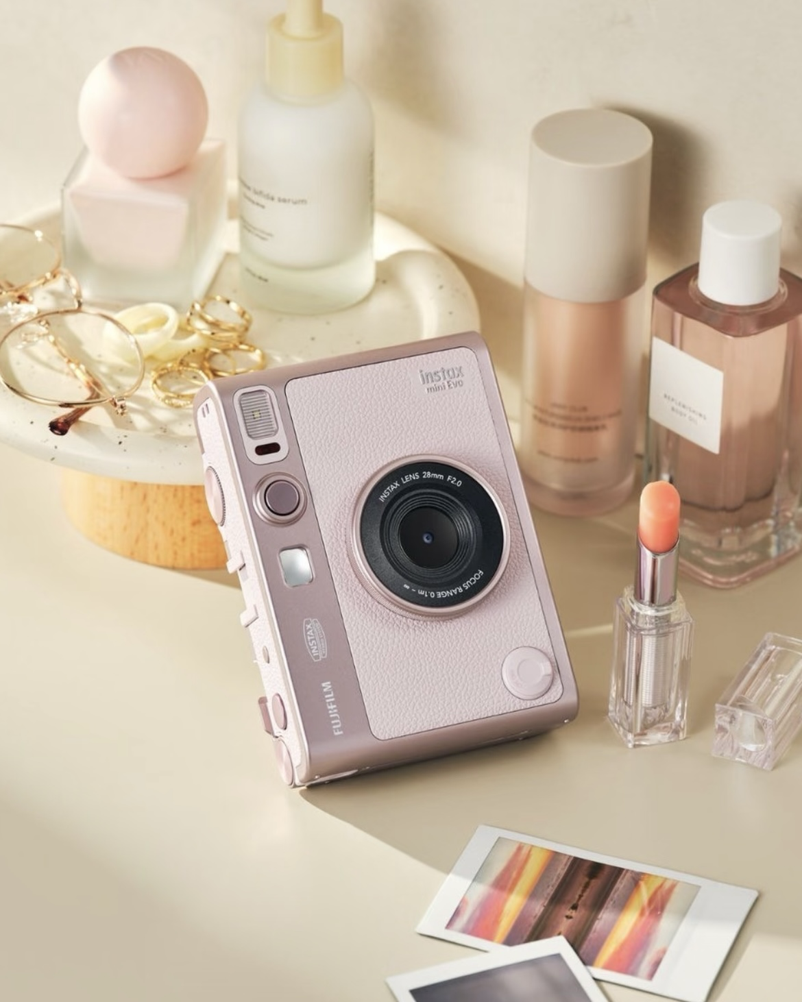 FUJIFILM Instax Mini Evo 玫瑰粉色 富士拍立得 底片機 相機