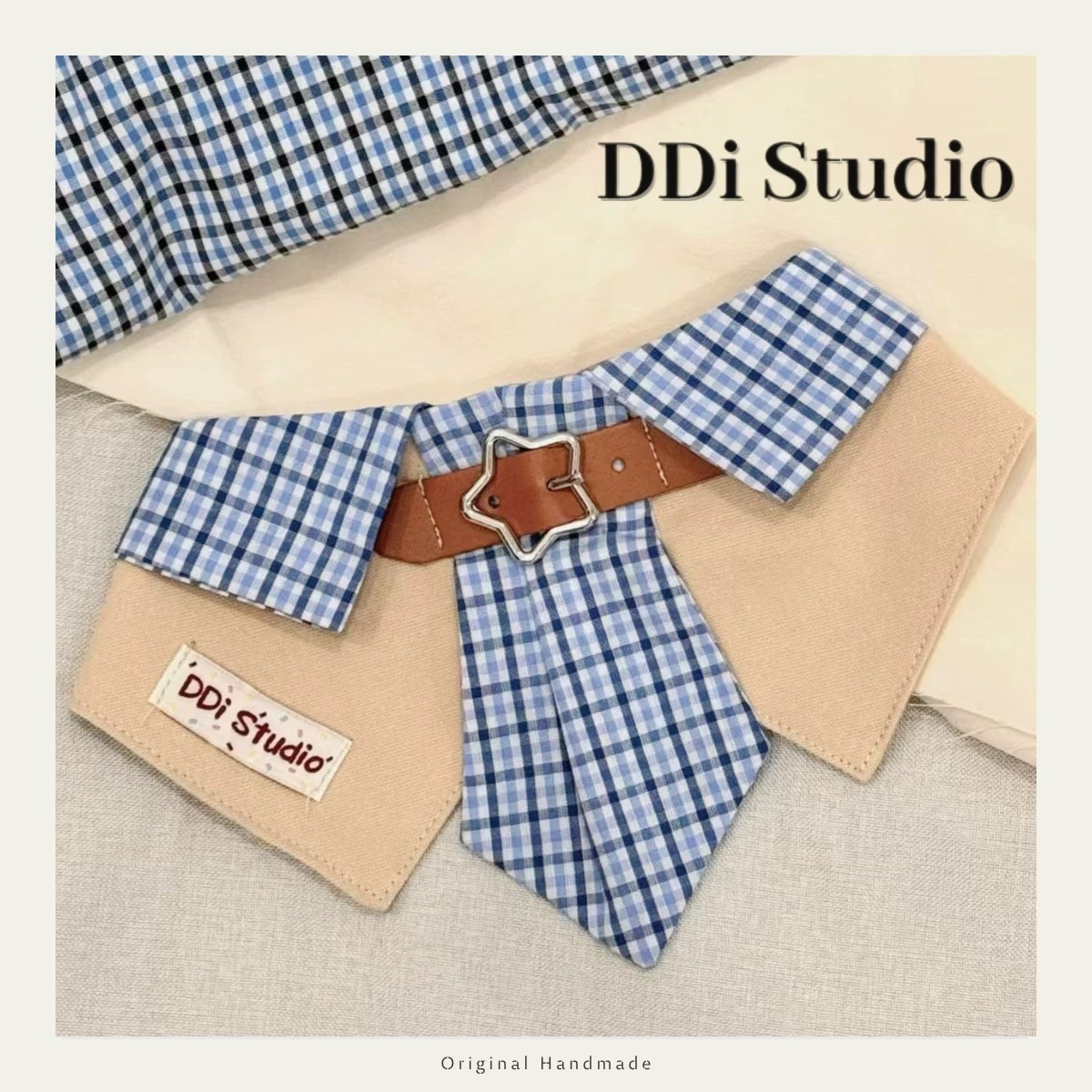DDI STUDIO 条纹领带衬衫口水巾