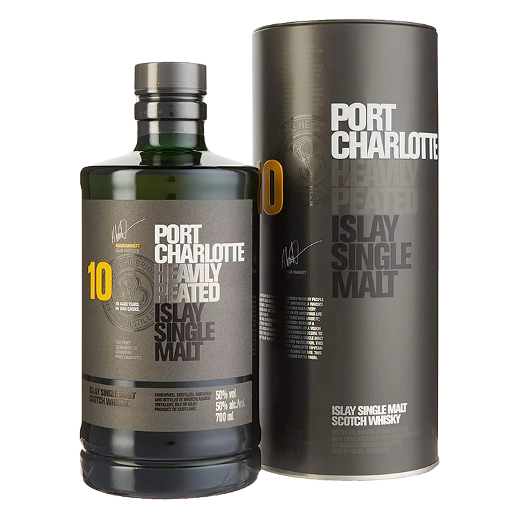 Bruichladdich Port Charlotte Heavily Peated Islay 10 Years Old Single Malt Scotch Whisky 布萊迪波夏10年單一純麥威士忌