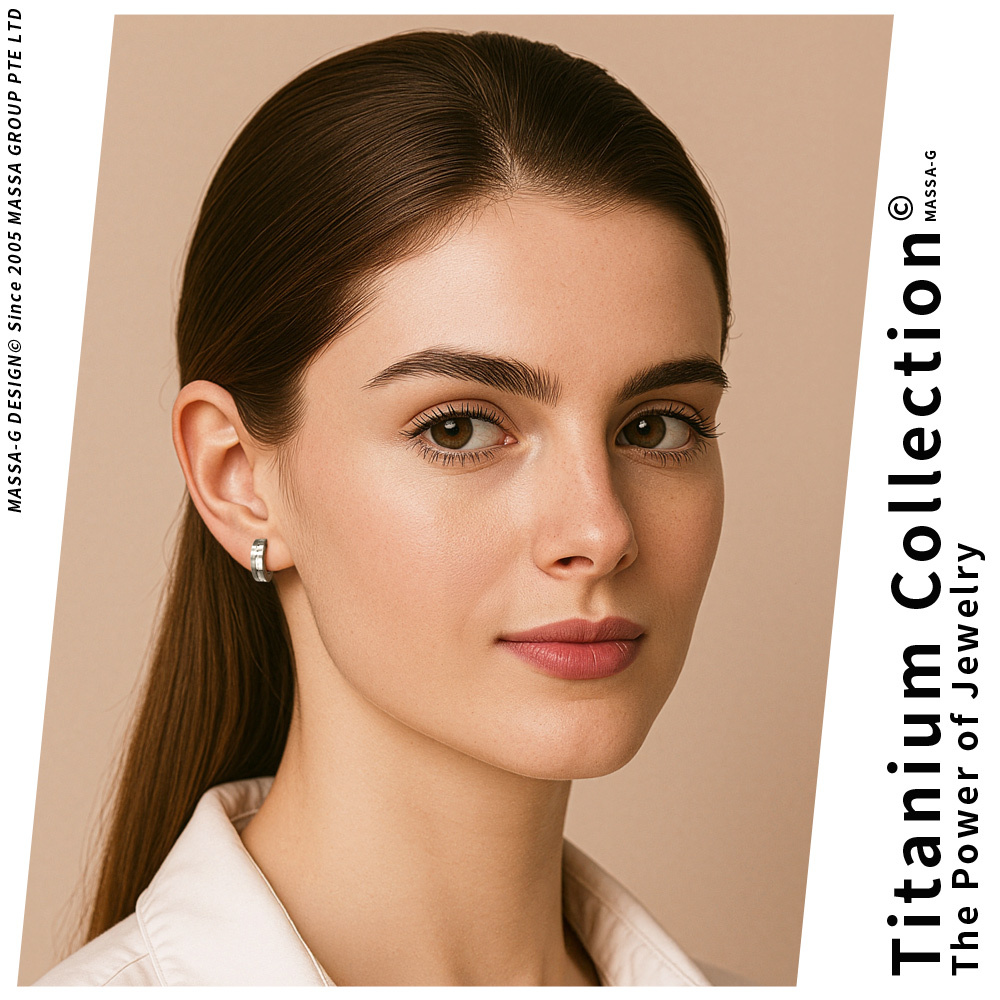 MASSA-G【變奏曲】純鈦耳環(一對)