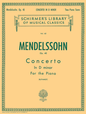 《Mendelssohn：Piano Concerto No. 2 in D Minor, Op. 40》