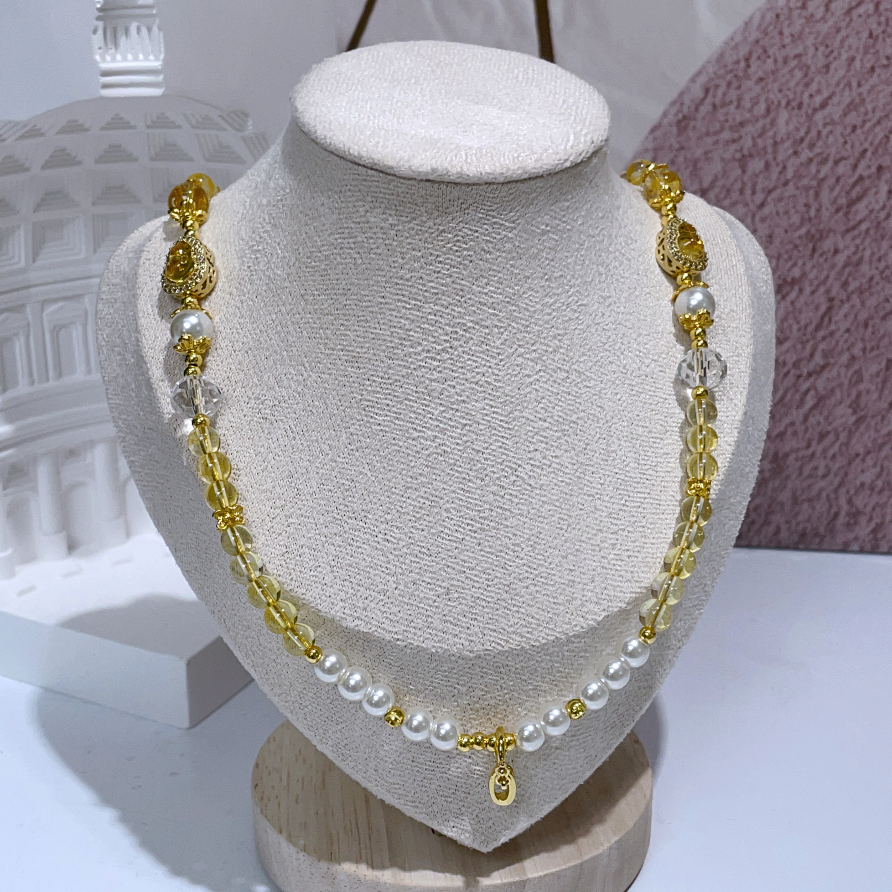 黃水晶葫蘆配飾萬用鏈