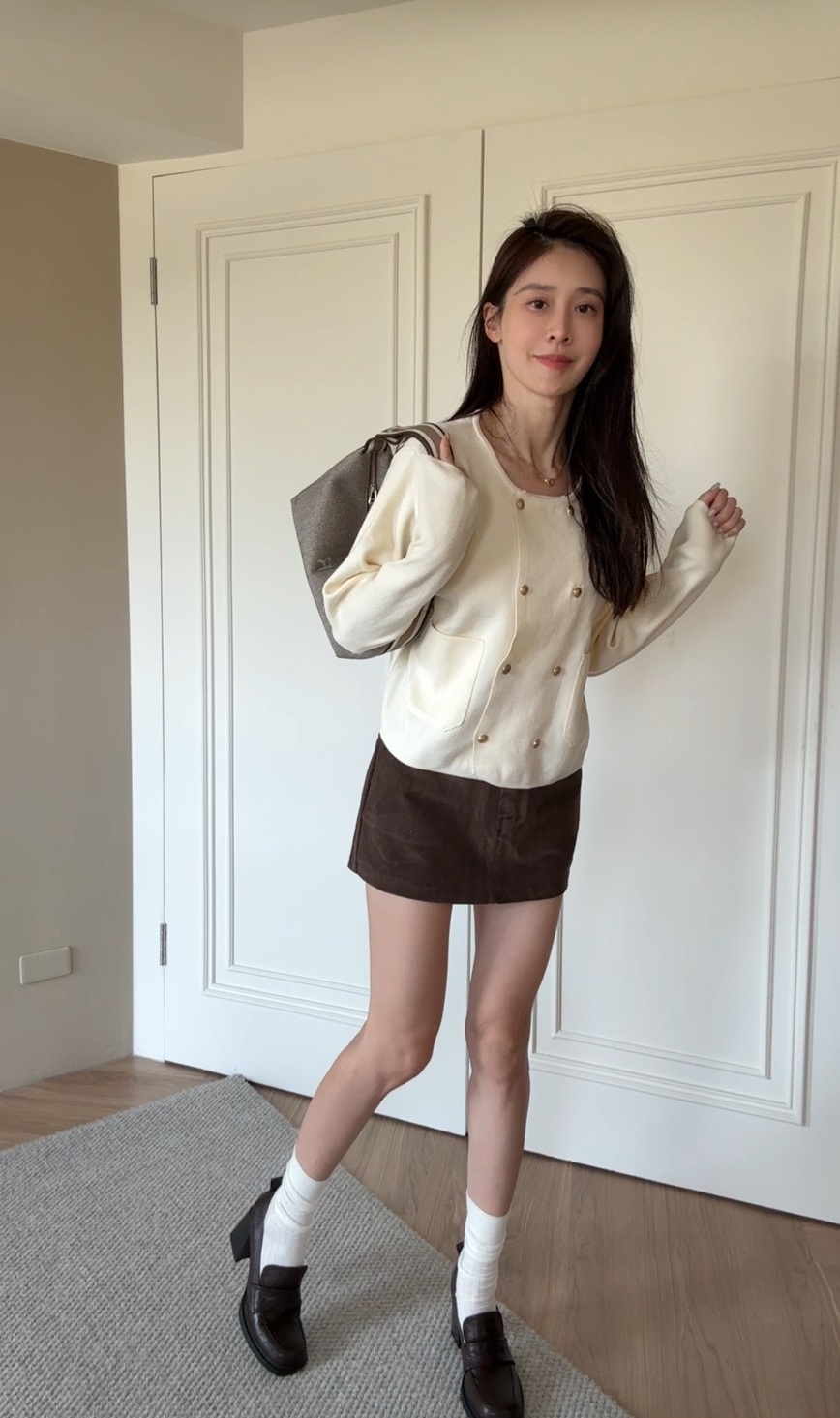 ｜韓國｜暖系針織西裝外套 *少量現貨