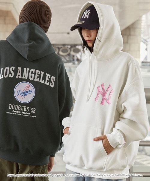 MLB 美國職棒大聯盟 專屬標誌 刺繡 帽T 7款 PA634