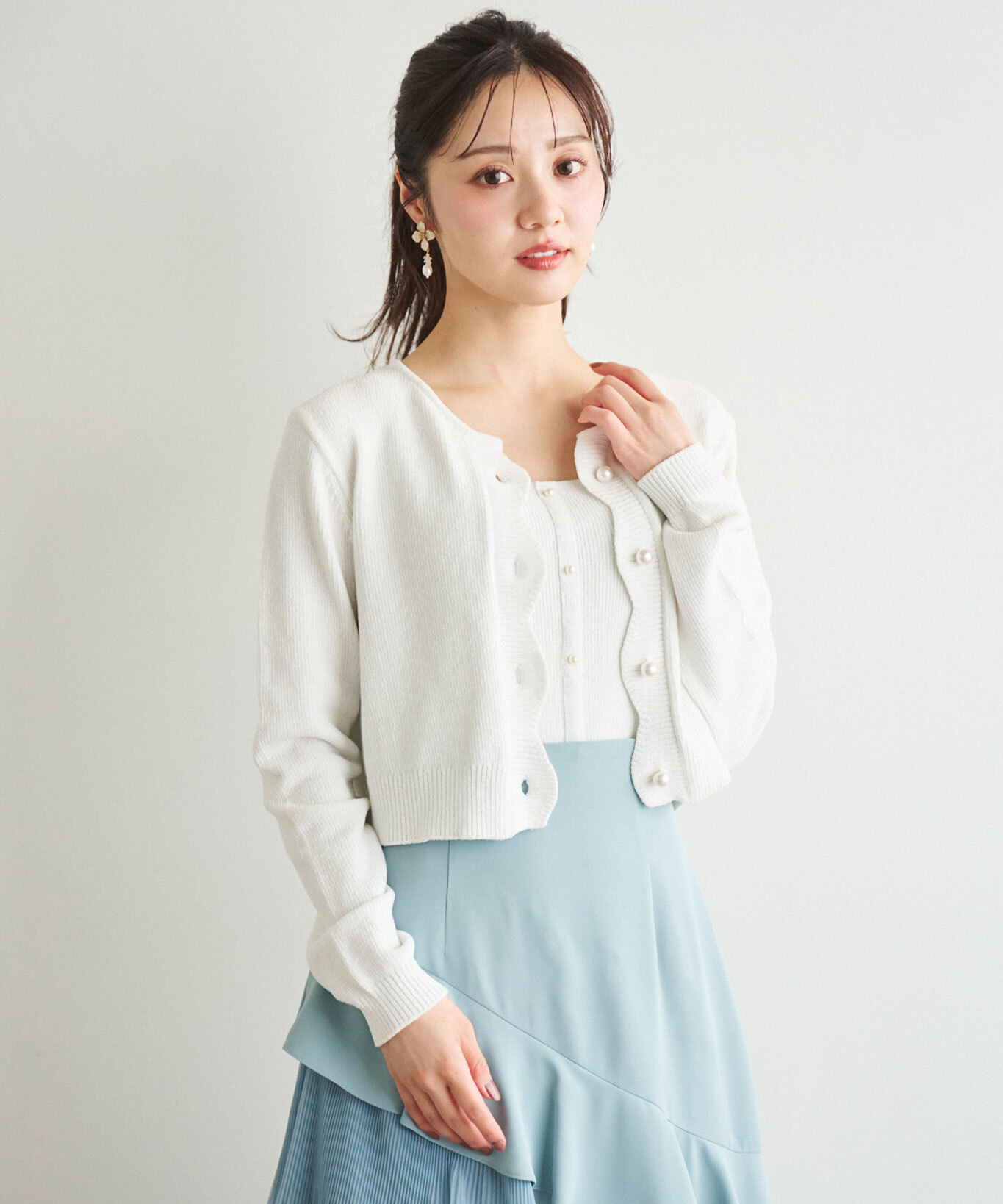 [預購] 折扣LILLIAN CARAT 毛線波浪邊設計套裝