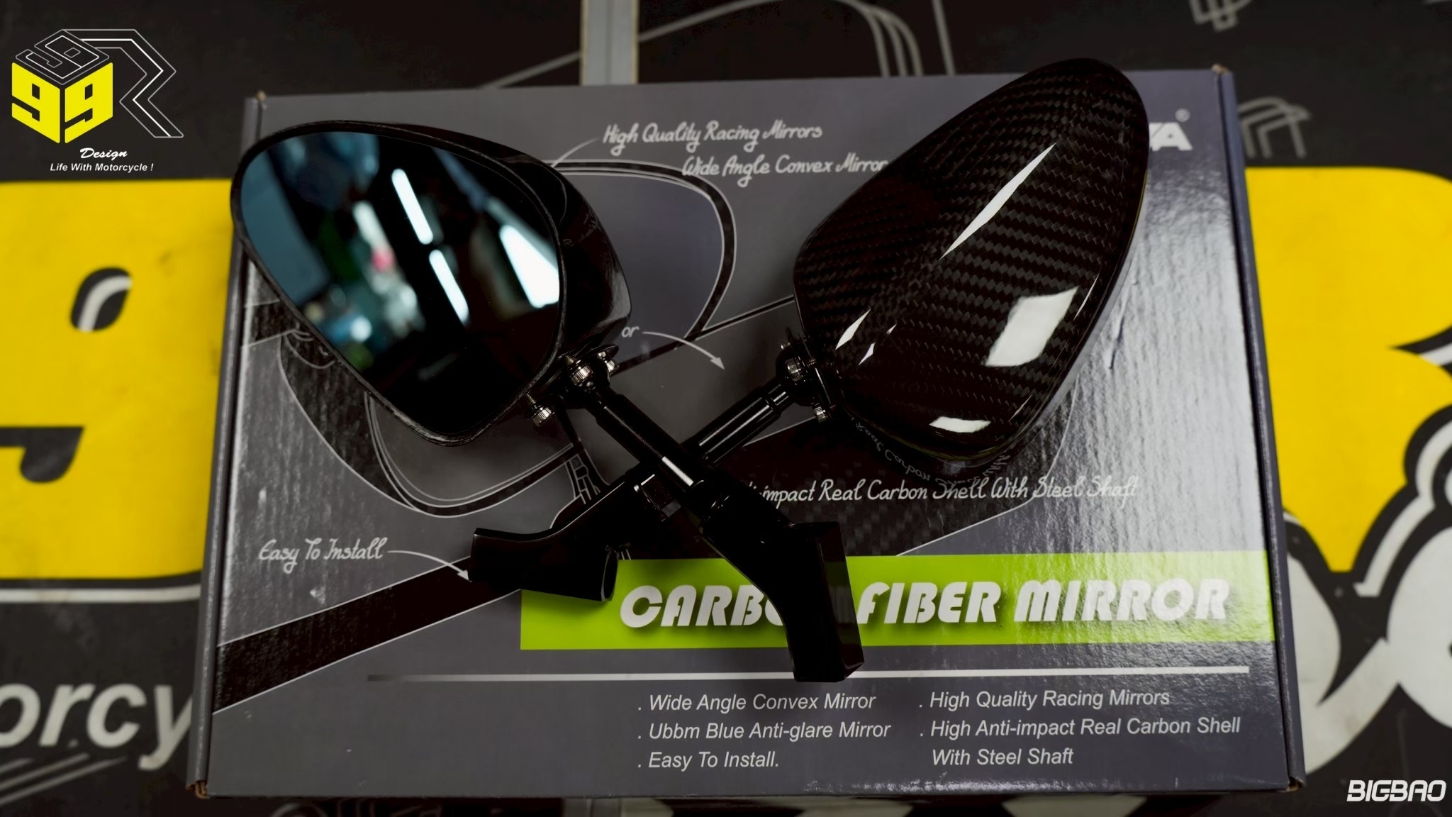 Simota碳纖維後照鏡