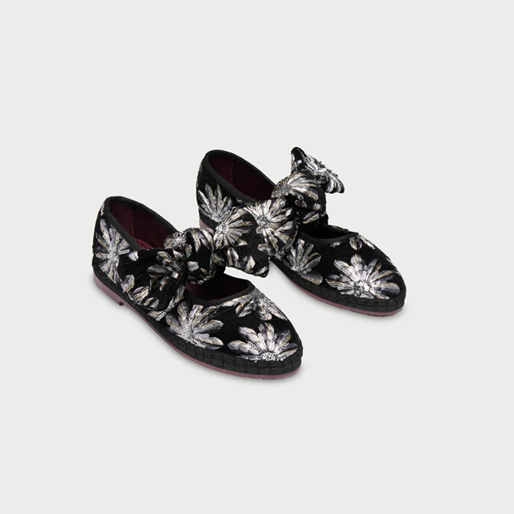 1FL1014-171 (Defect) FLABELUS Lyra Petal Silver Black (S-EU-E)