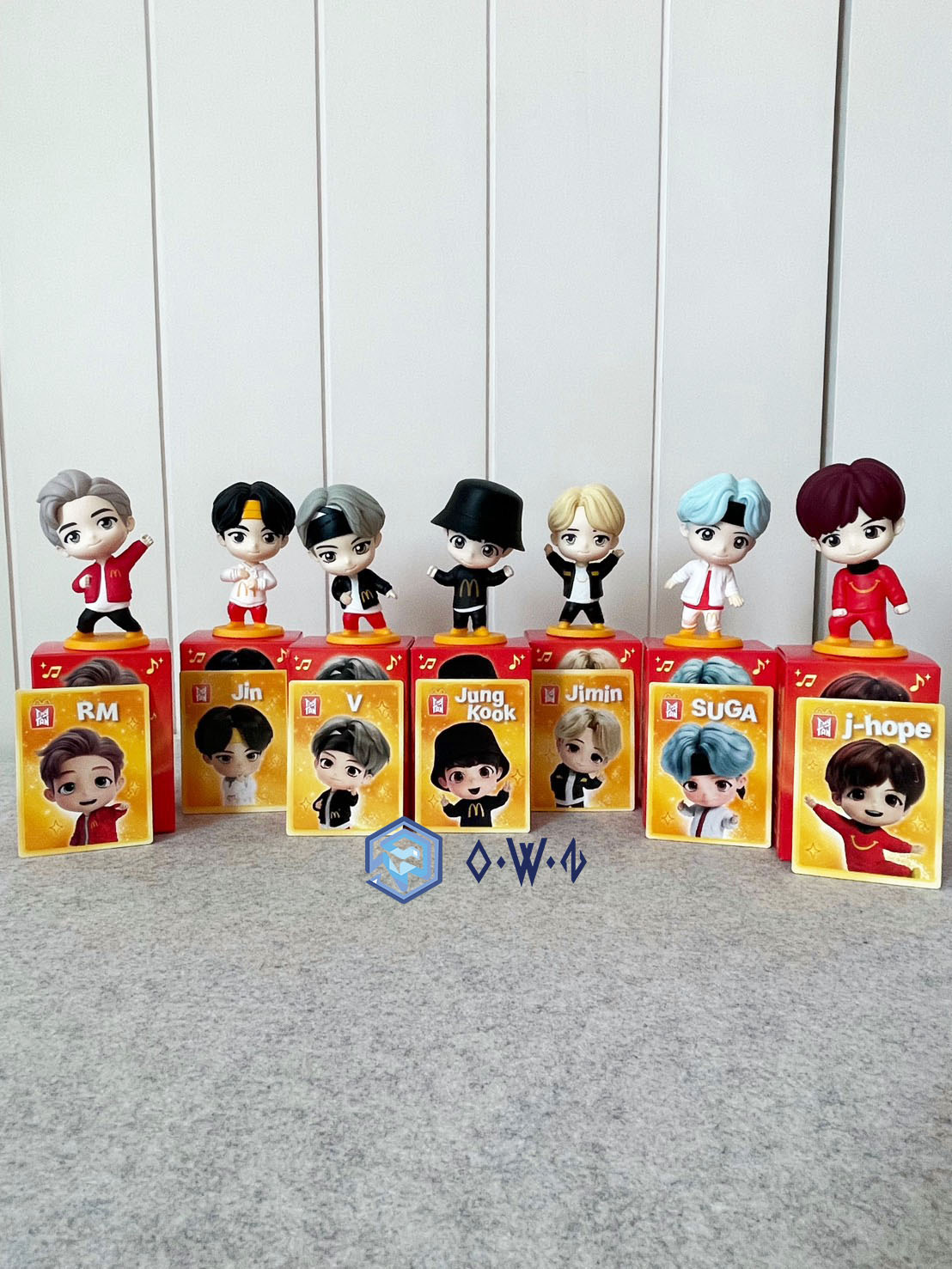 【OWN】BTS 防彈少年 tinytan X mcdonald 麥當勞 聯名 合作 公仔 小卡 Q版 擺件 七款