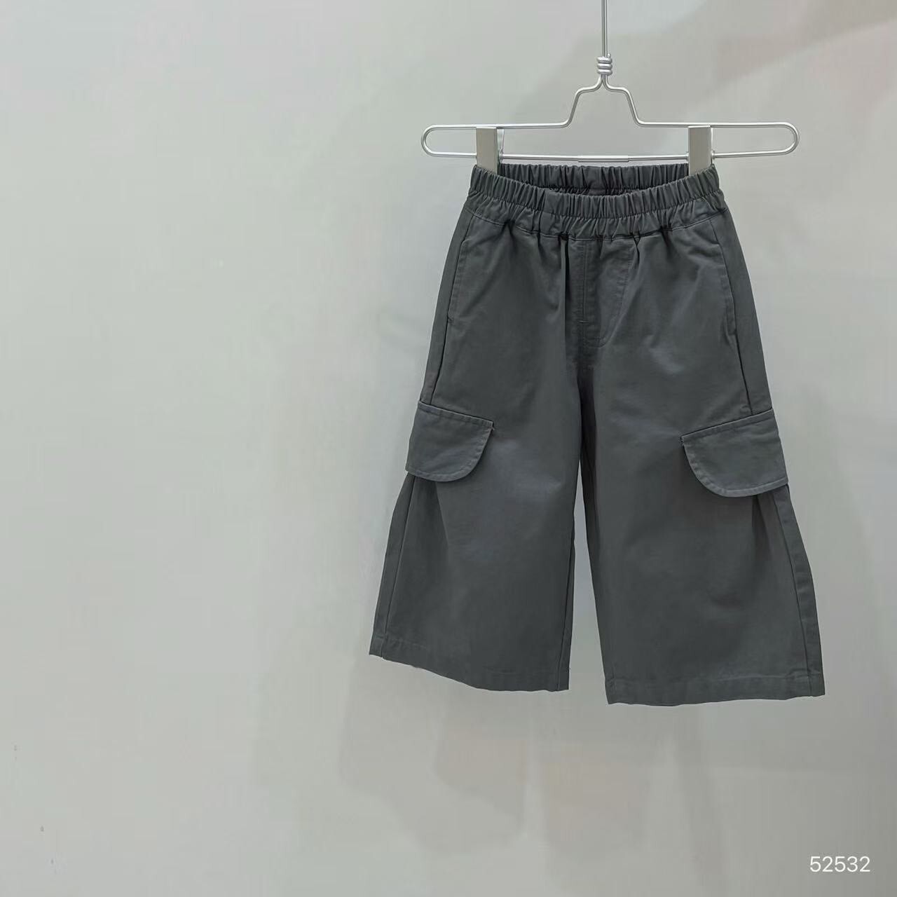 霧灰工裝口袋褲