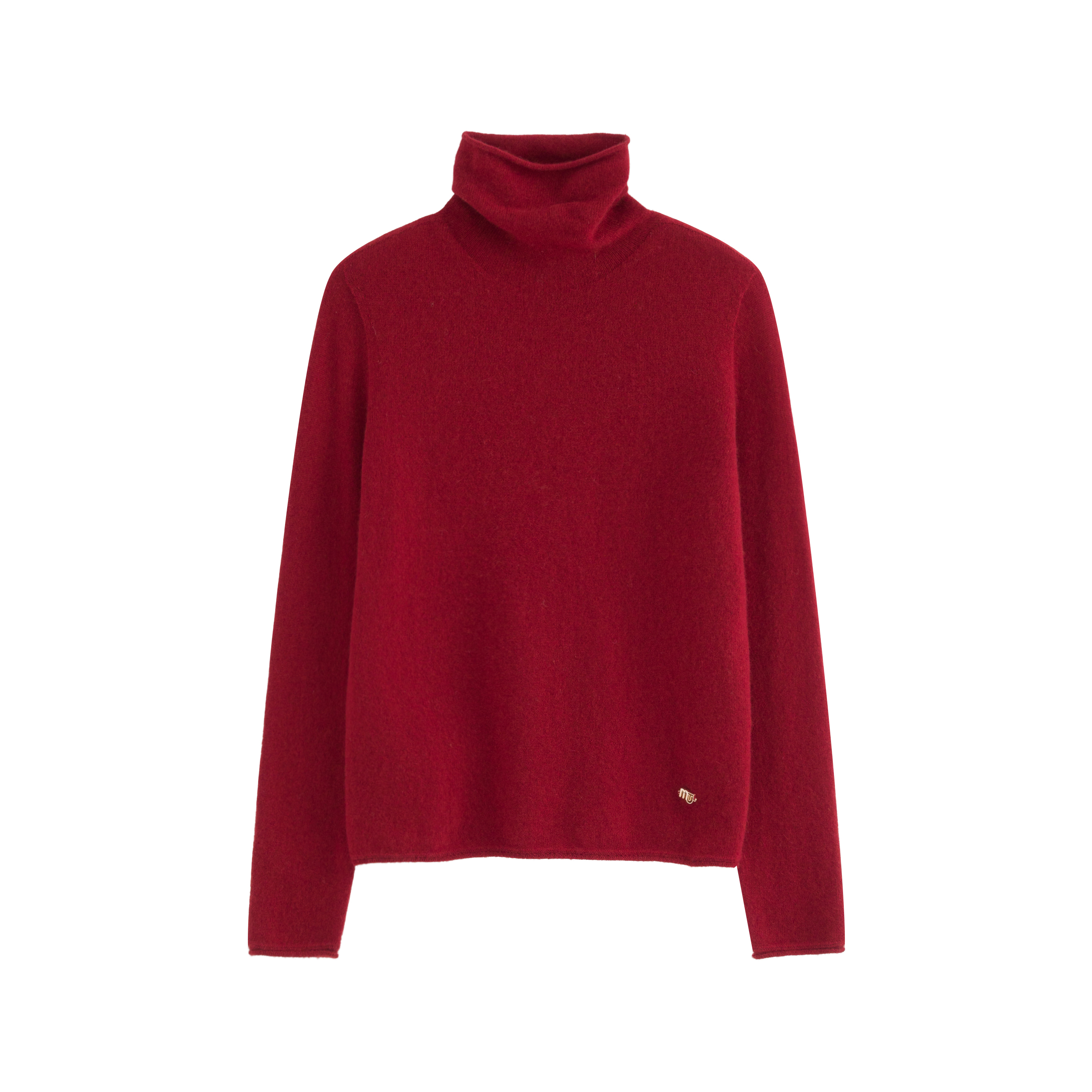 mi-tu 羊絨高領毛衣