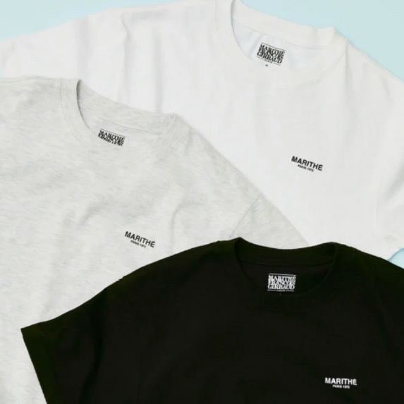 法國潮牌MARITHÉ FRANÇOIS GIRBAUD MFG小logo T恤三件套