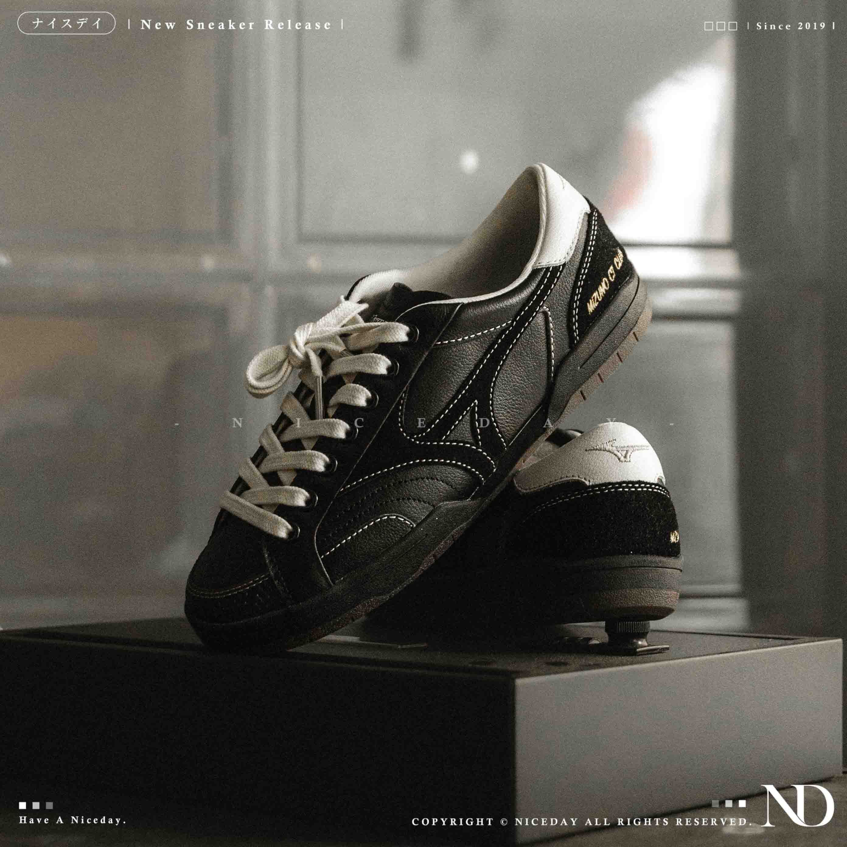 NICEDAY 代購 Mizuno CT CLUB 黑 黑魂 黑白 白 板鞋 工裝 D1GH261005