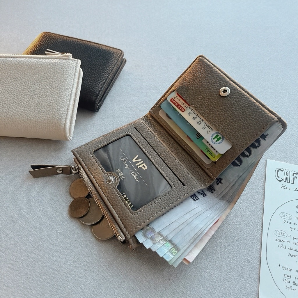 荔枝紋零錢短夾/三色