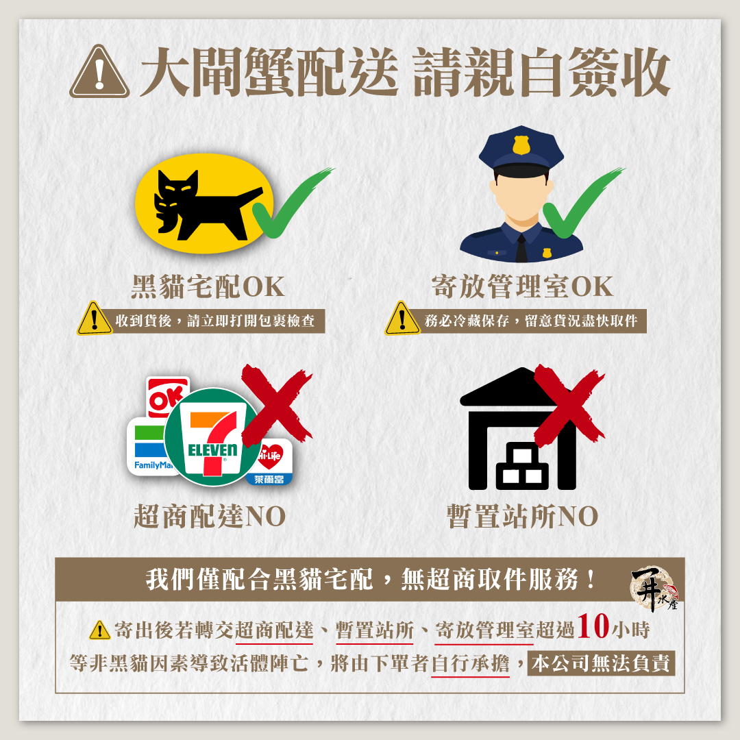 【活體單隻】大閘蟹｜公蟹・母蟹 ⚠️請單獨下單，勿加冷凍品⚠️