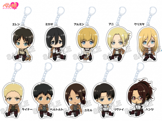 [代購][預訂] 進擊的巨人 ぺたん娘 vol.2 掛件