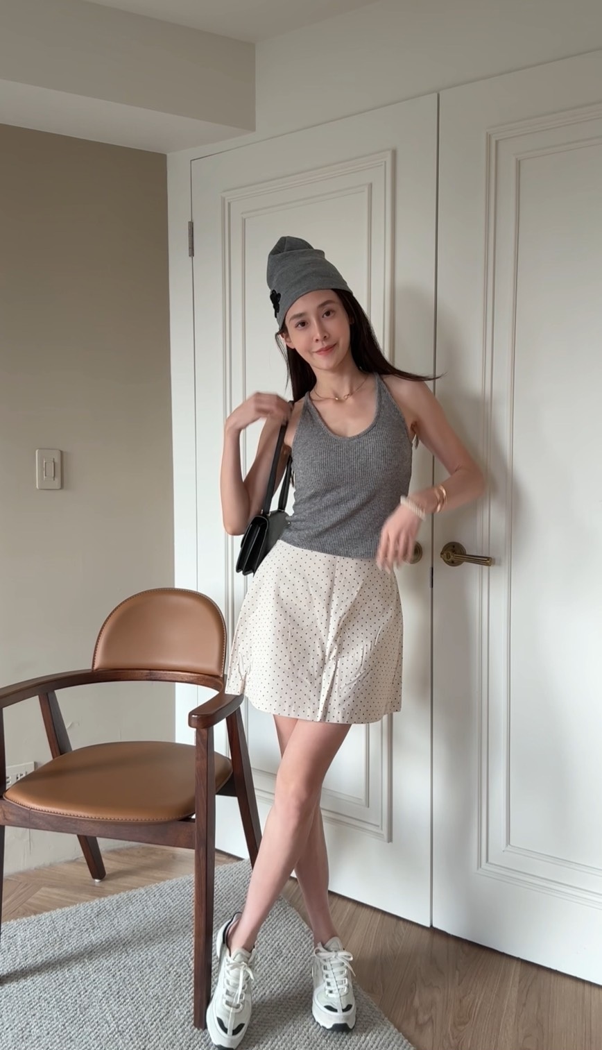 ｜韓國｜復古小點點短裙*少量現貨*