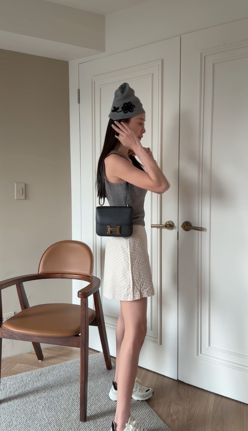 ｜韓國｜復古小點點短裙*少量現貨*