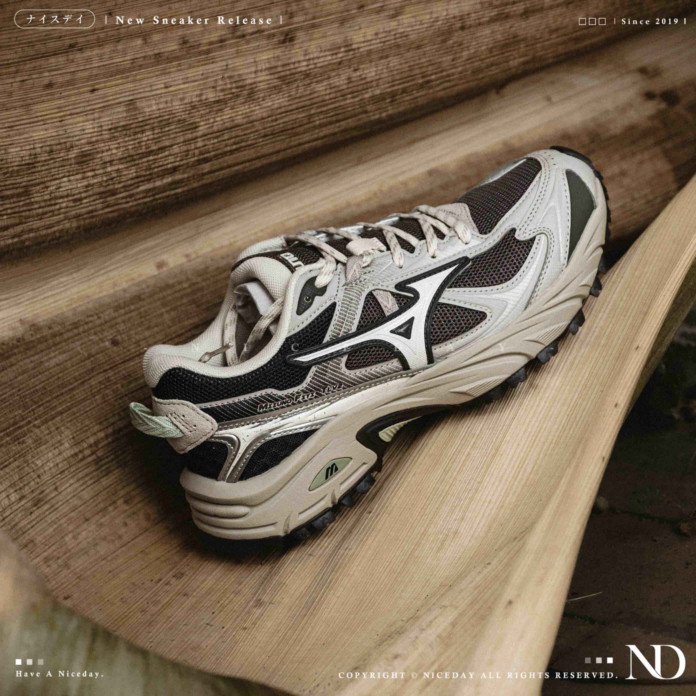 NICEDAY 代購 Mizuno FIYI TL V2 深灰 灰綠 灰 鐵灰 機能 登山 慢跑 男女鞋 D1GH251905