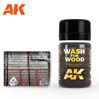 Ak Weathering Fluid - WASH FOR WOOD AK-263 AK263 35ml Capacity