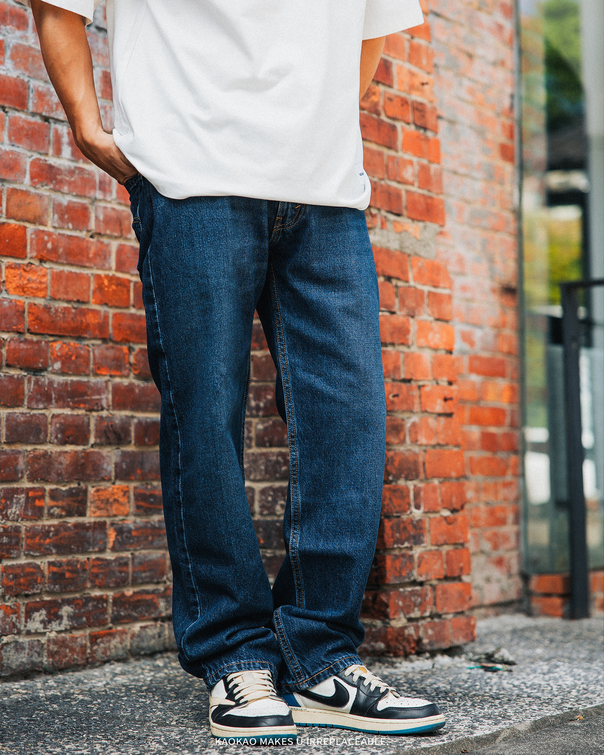 日本連線Levi's 555™ 寬鬆 直筒 牛仔褲「0007深藍」LEVIS555-A7223