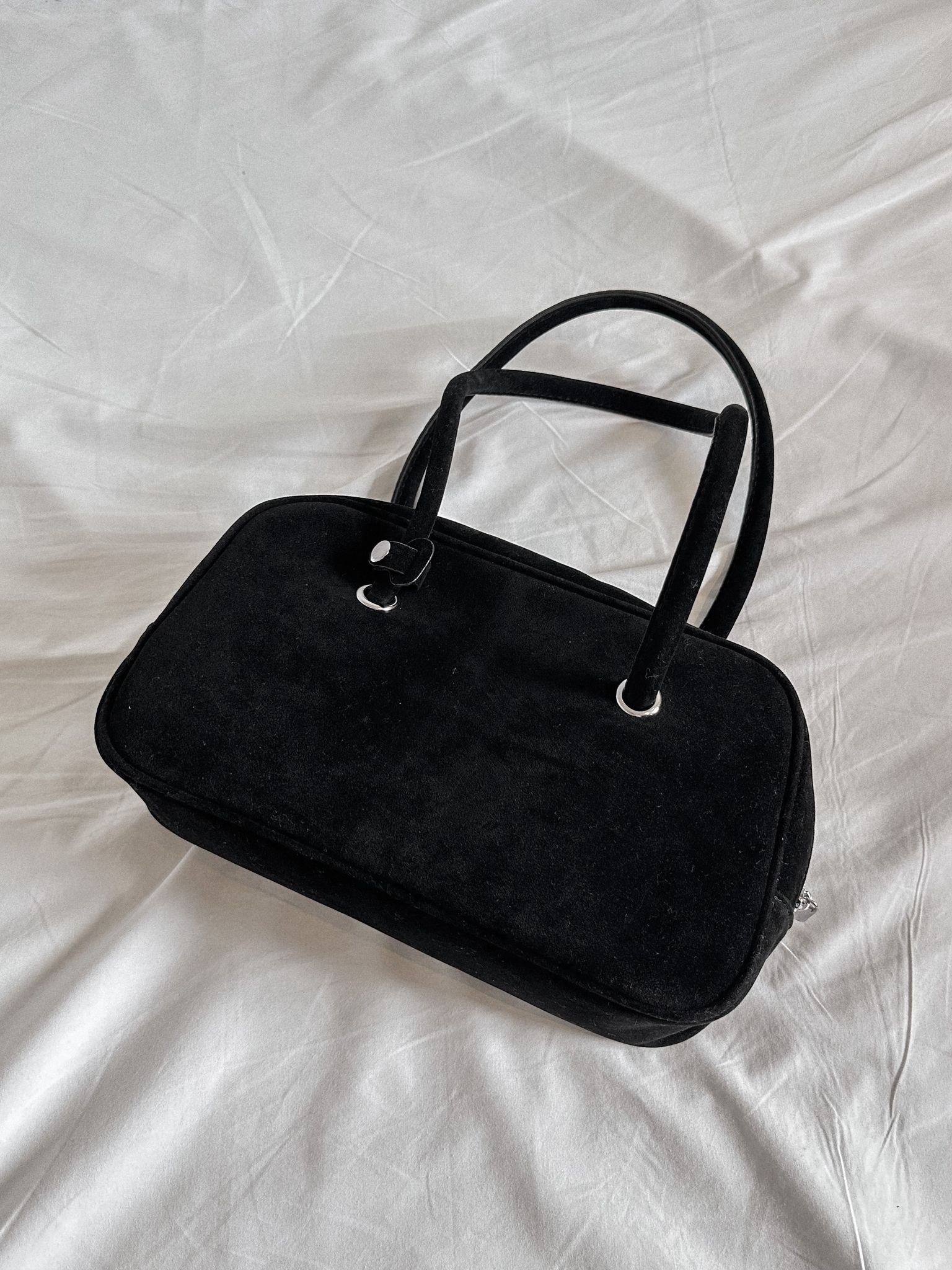 日系校園絨皮單肩袋〈🇰🇷DAY 2〉