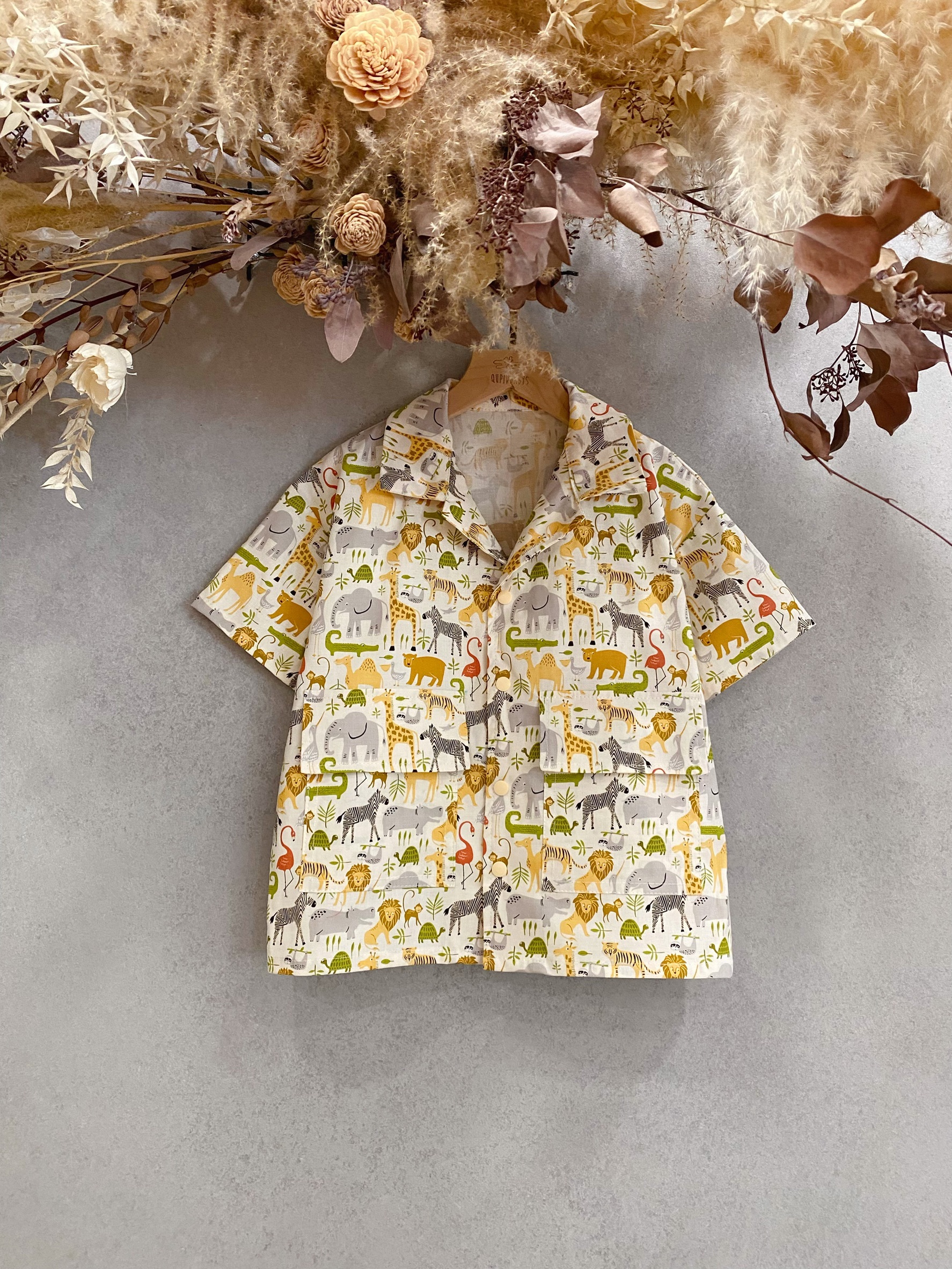 大草原動物 古巴襯衫(110)