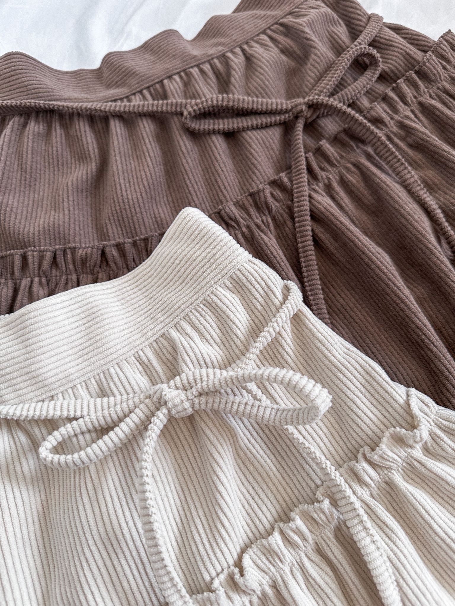 燈芯絨綁帶泡泡裙〈🇰🇷DAY 2〉