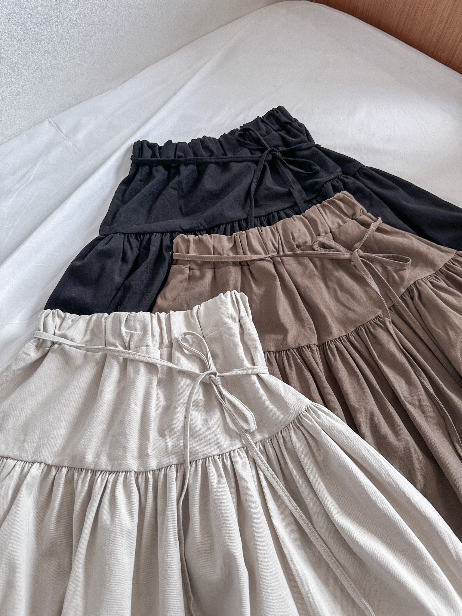 麂皮綁帶及膝短裙〈🇰🇷DAY 2〉