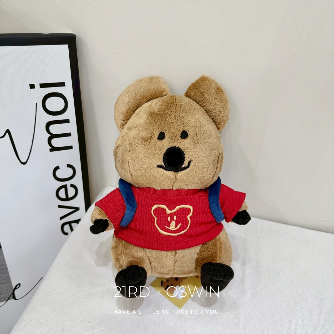 韓國 DINOTAENG QUOKKA BOBO 坐姿毛絨玩偶