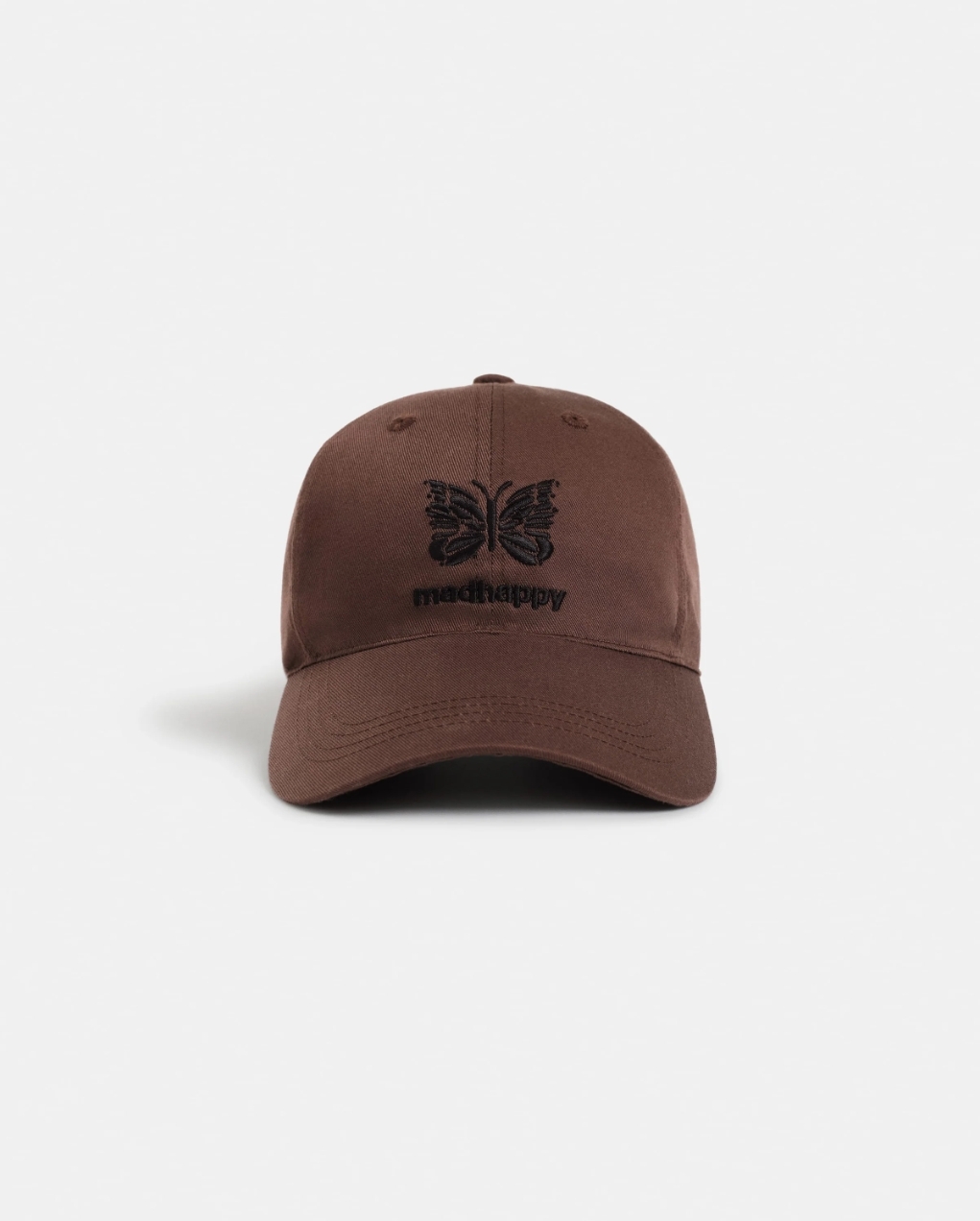 MADHAPPY X NEEDLES 聯名款 Needles 6 Panel Hat 蝴蝶 老帽 棒球帽 灰/棕 2色