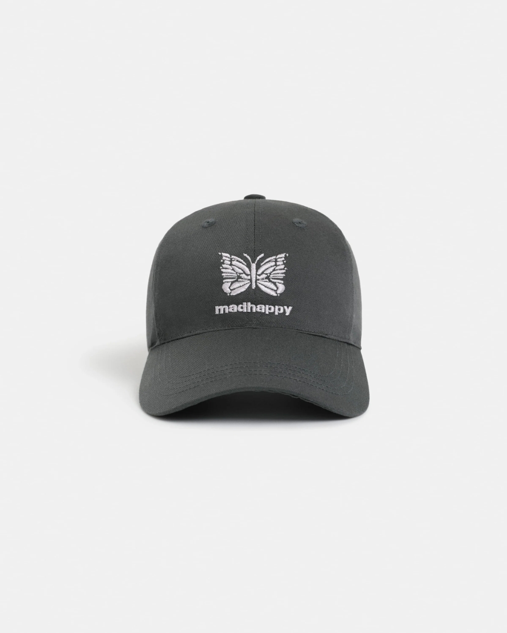 MADHAPPY X NEEDLES 聯名款 Needles 6 Panel Hat 蝴蝶 老帽 棒球帽 灰/棕 2色