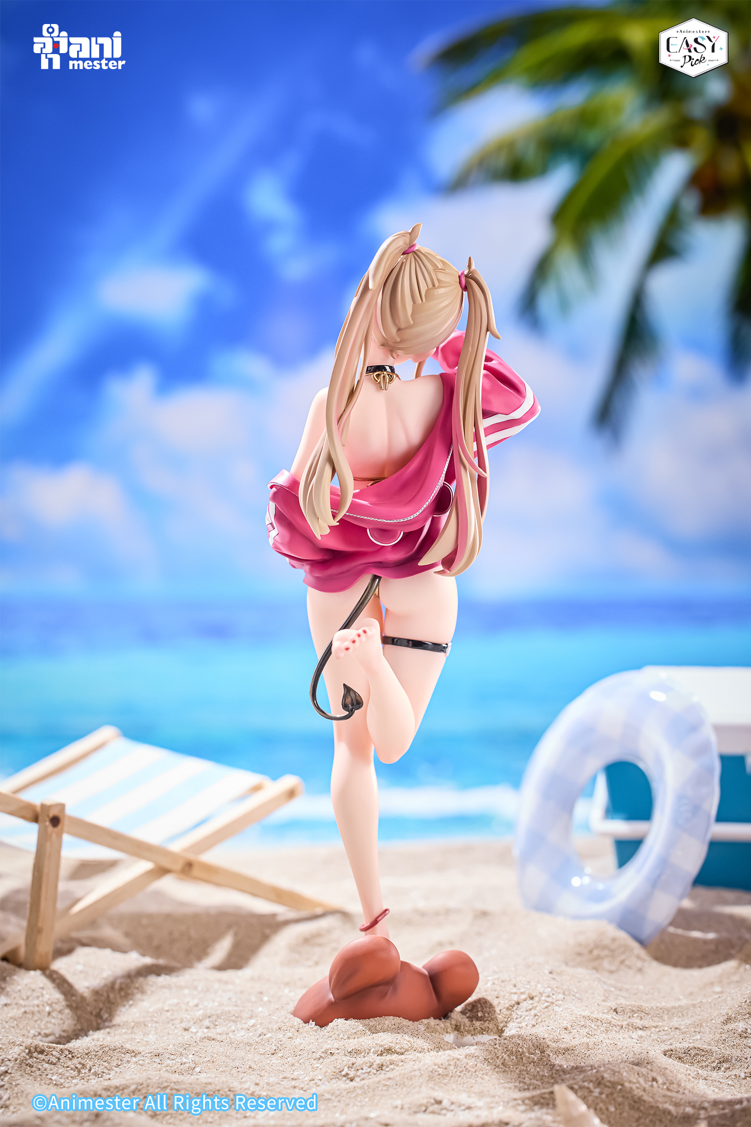 大漫匠Easy Pick 甜心降臨阿庫咪 1/9 公仔初回特典原畫 鐳射卡 ANIMESTER EASY PICK SERIES HONEY DEBUT - AKUMI 1/9 COMPLETE FIGURE