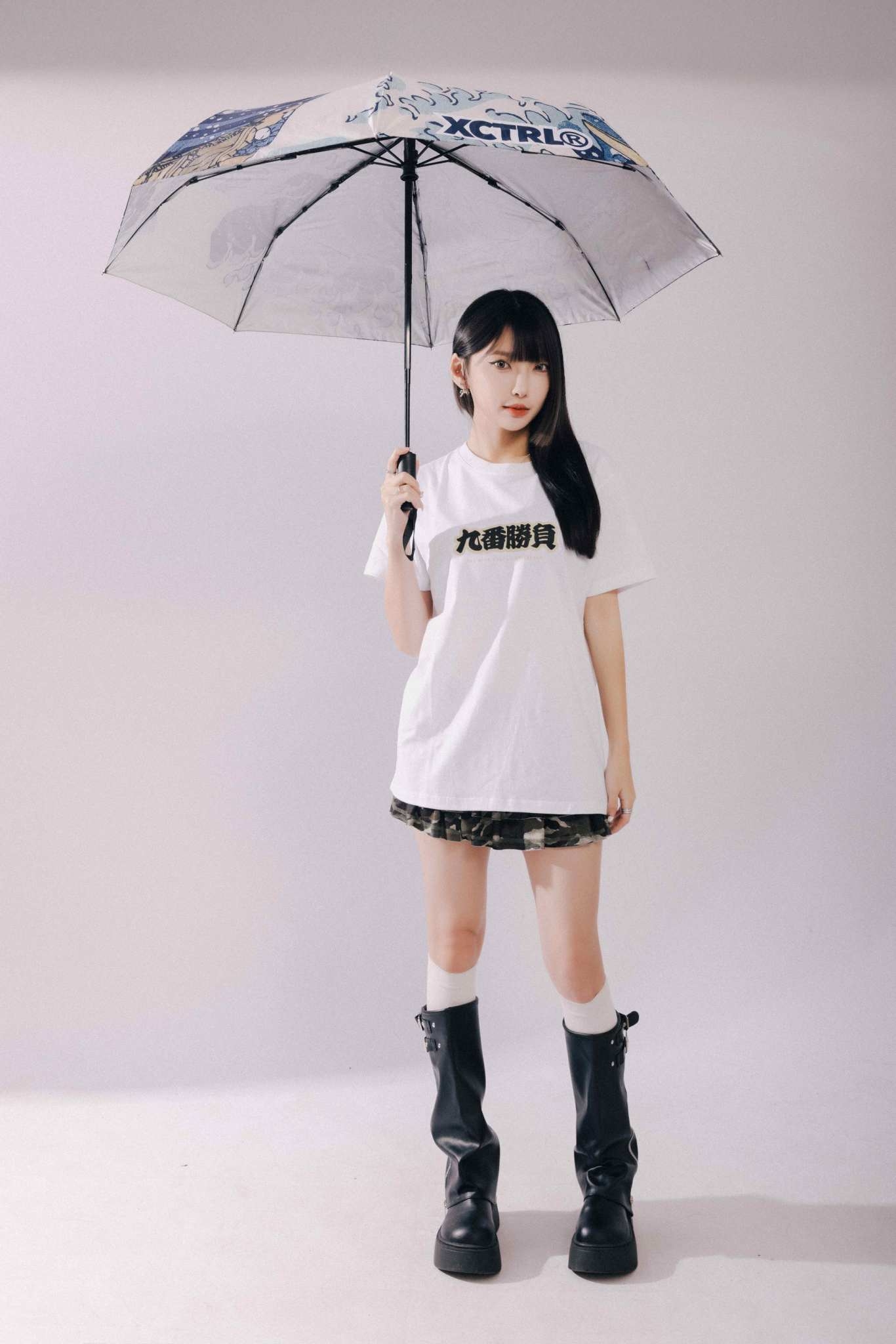 XCTRL 神奈川沖浪裏自動折疊傘(23吋)