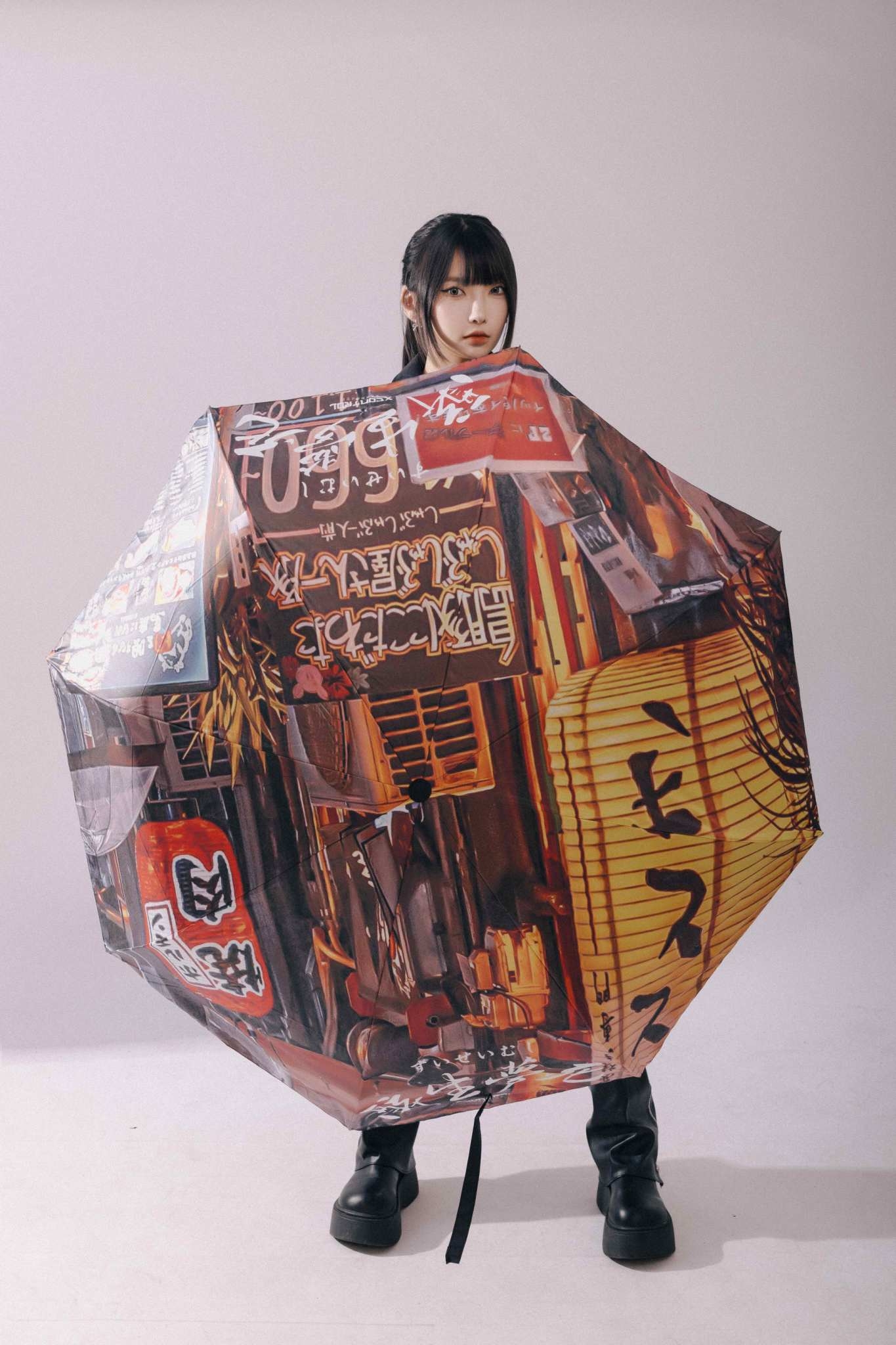 XCTRL 醉生夢死自動折疊傘- 黑(23吋)