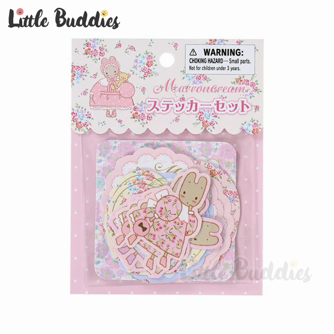日本 Sanrio Marron Cream 媽媽兔 40周年設計系列 貼紙套裝 (16入)