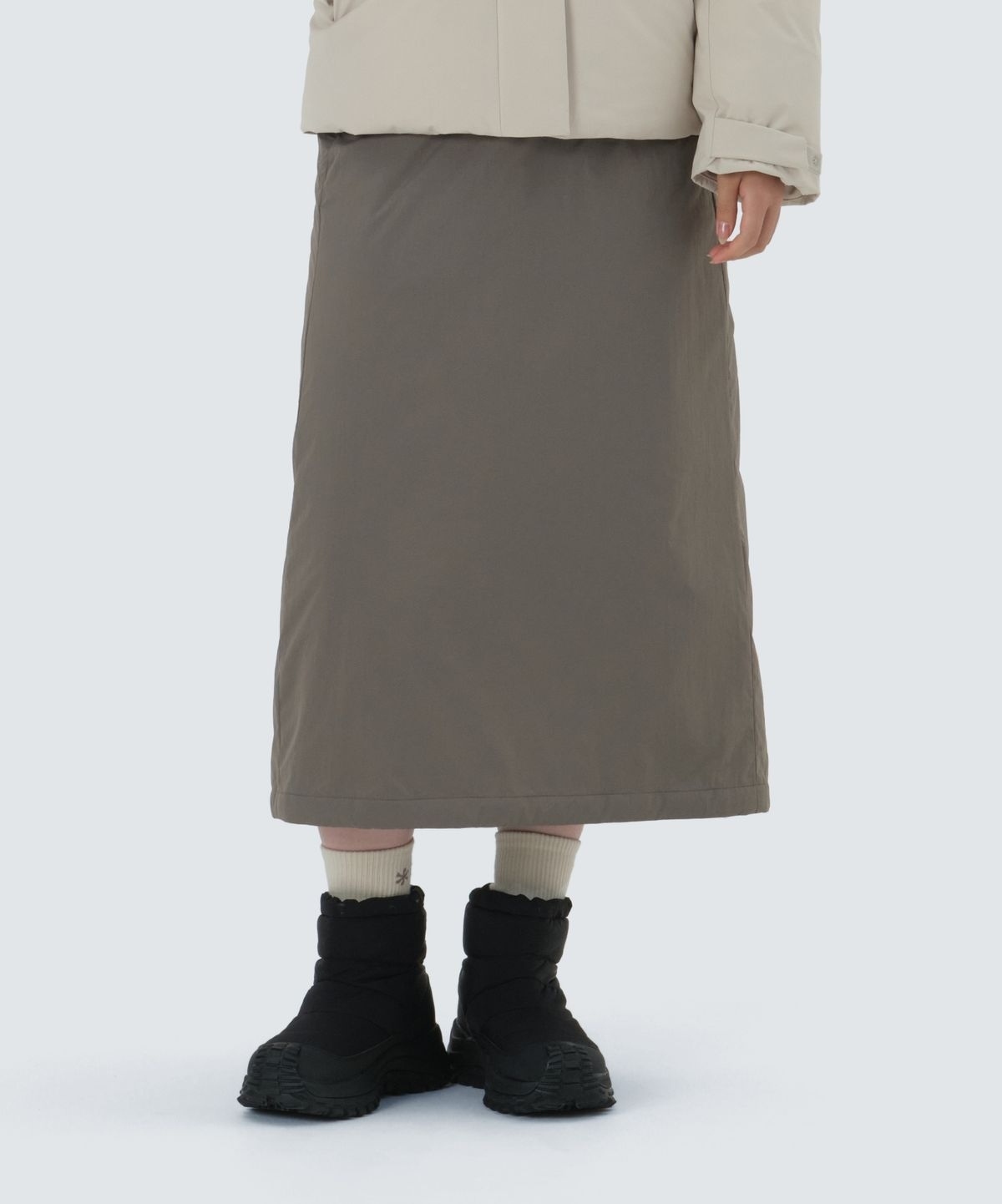 【代購】 Snow Peak 雪諾必克 Land Air Primaloft 格紋 長裙 裙子 S25WWGSK03