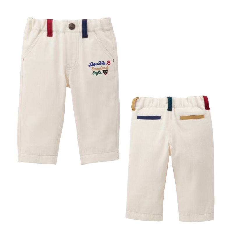 𝐌𝐢𝐤𝐢 𝐇𝐨𝐮𝐬𝐞 黑熊刺繡休閑長褲