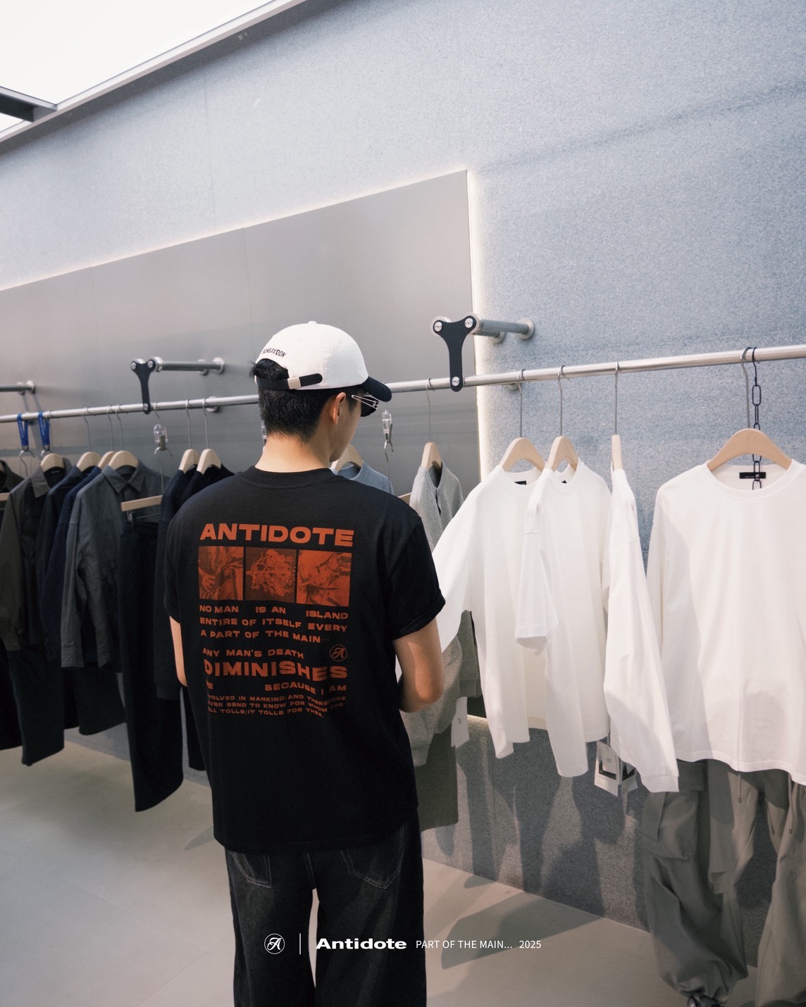 ANTIDOTE 花卉圖像標語 胸口Logo Boxy短袖 ADS-05 DIMINISHES TEXT T-SHIRT