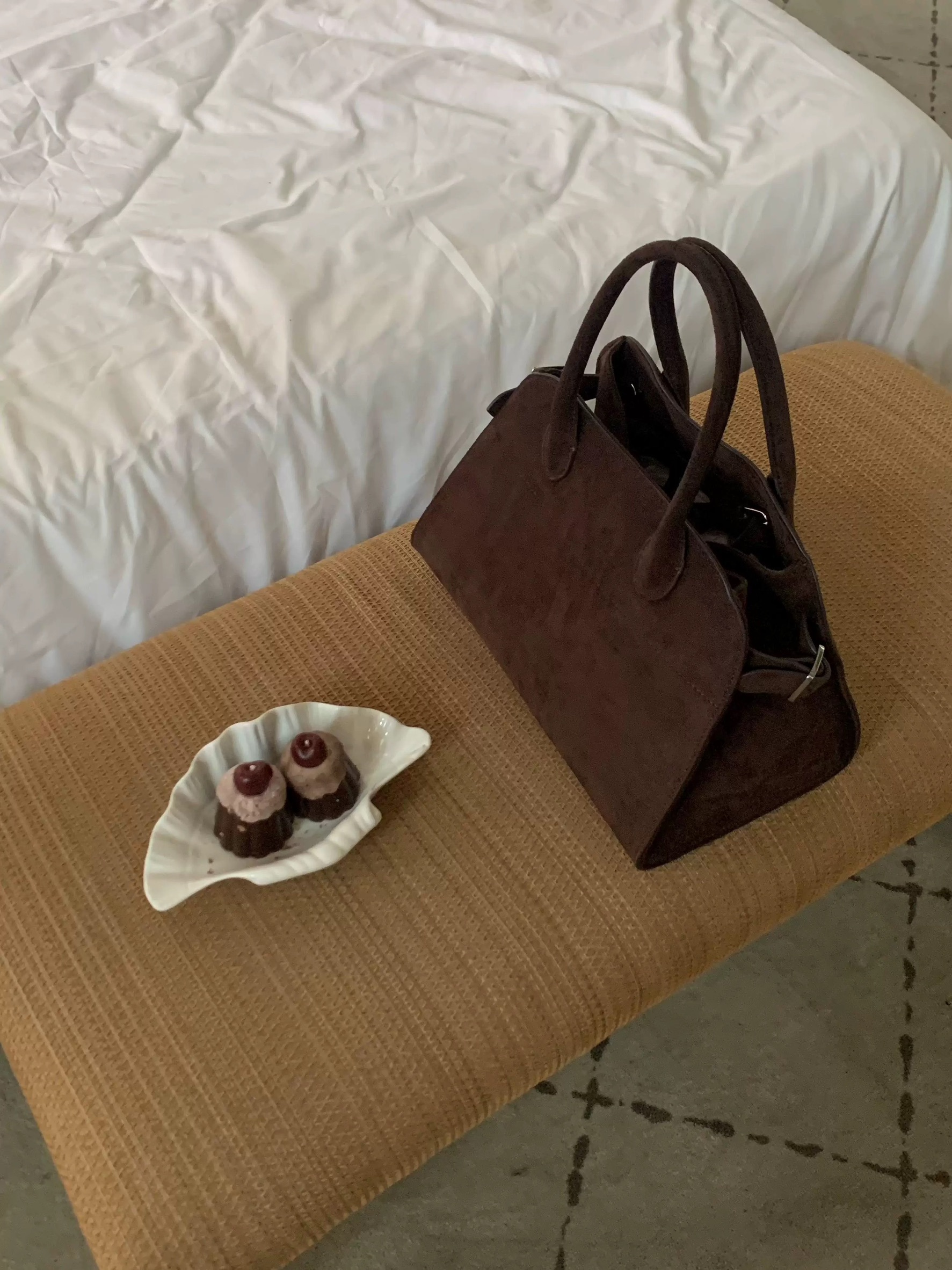 摩登時尚磨沙皮托特包