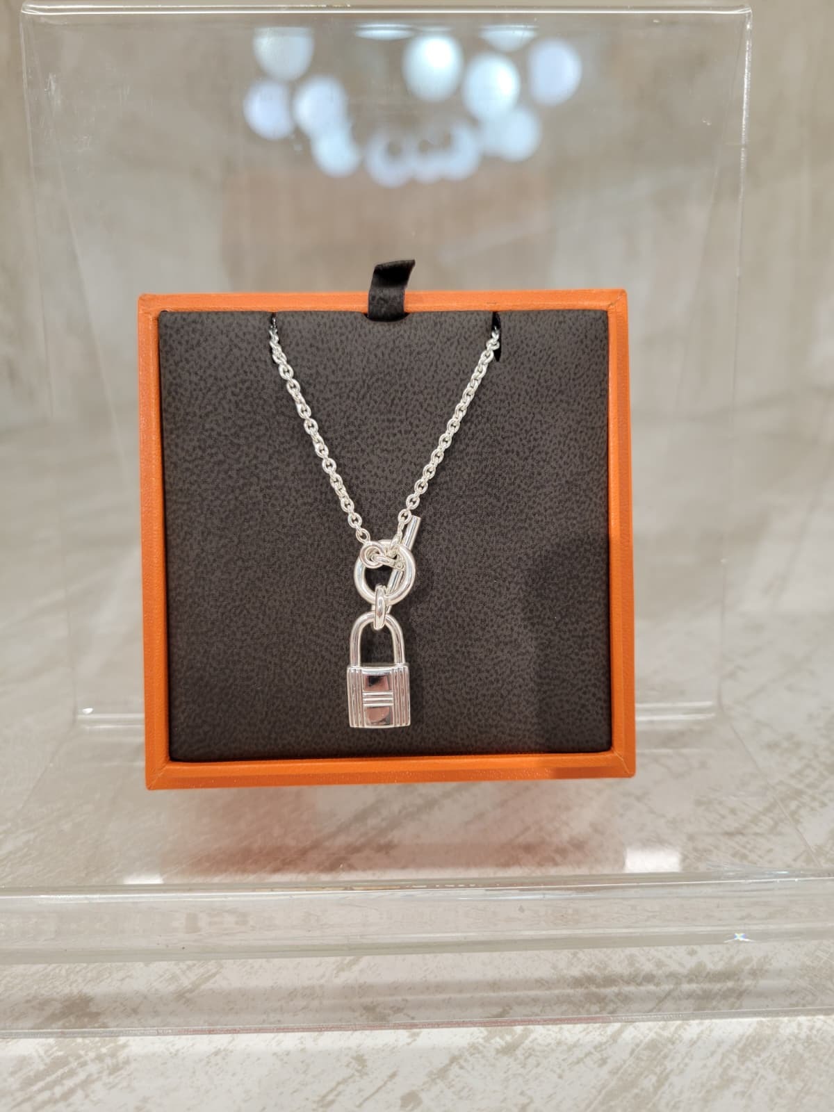 Hermes 925  Kelly Cadenas pendant 鎖頭OT扣頸鏈 (padlock)