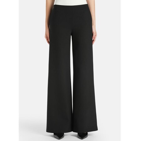1LS1015-055 LUISA SPAGNOLI Orville Wool-Blend Wide-Leg Trousers Black #542700.NERO (C-EU-E)