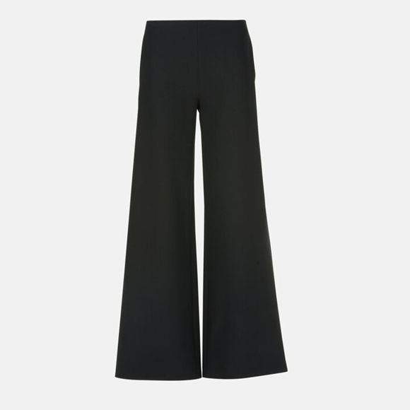 1LS1015-055 LUISA SPAGNOLI Orville Wool-Blend Wide-Leg Trousers Black #542700.NERO (C-EU-E)