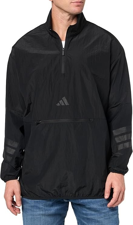 【直播】Adidas LL101588 男裝半拉鏈長袖上衣