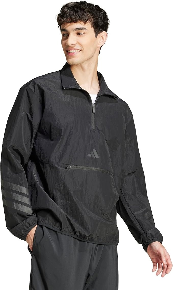 【直播】Adidas LL101588 男裝半拉鏈長袖上衣