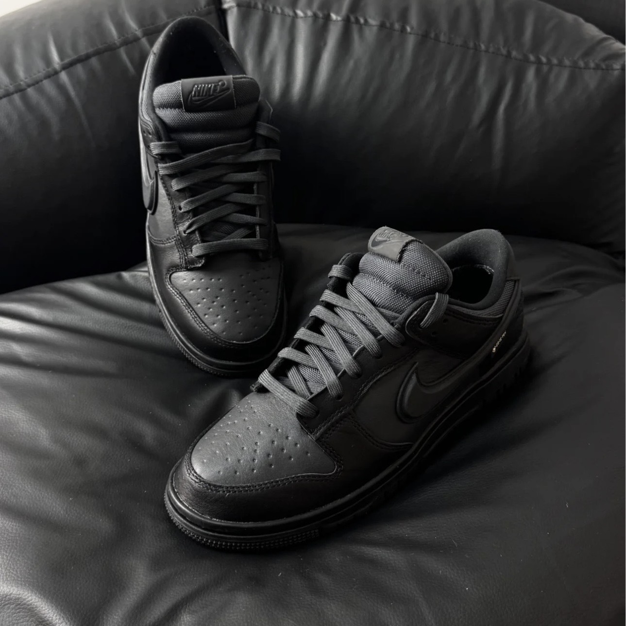 NIKE DUNK GORE-TEX GTX 黑武士 防潑水 全黑 立體勾 男鞋 HQ2053-001