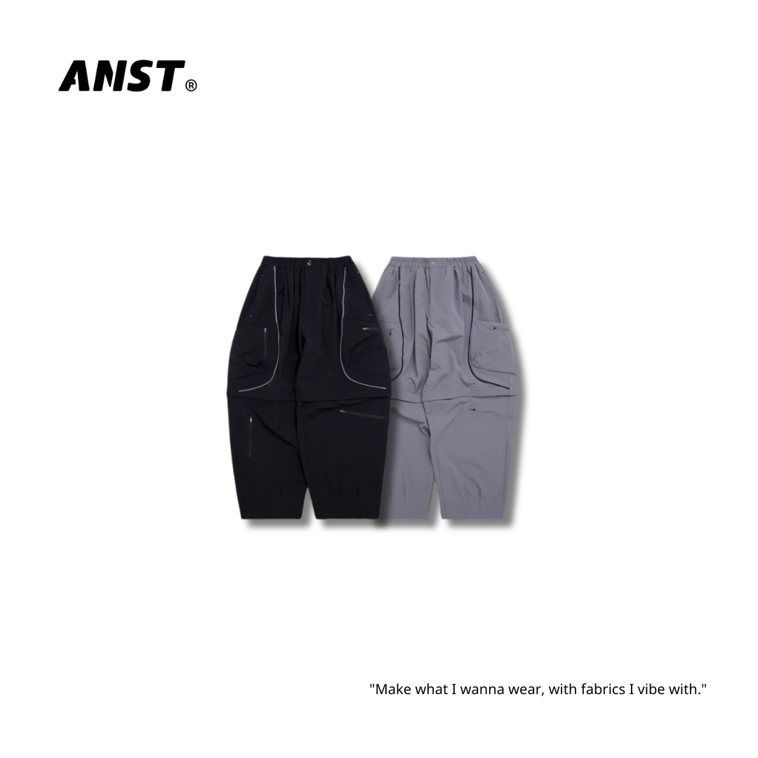 "現貨" ANST 十袋 撞色出芽可拆長短褲 ST.65