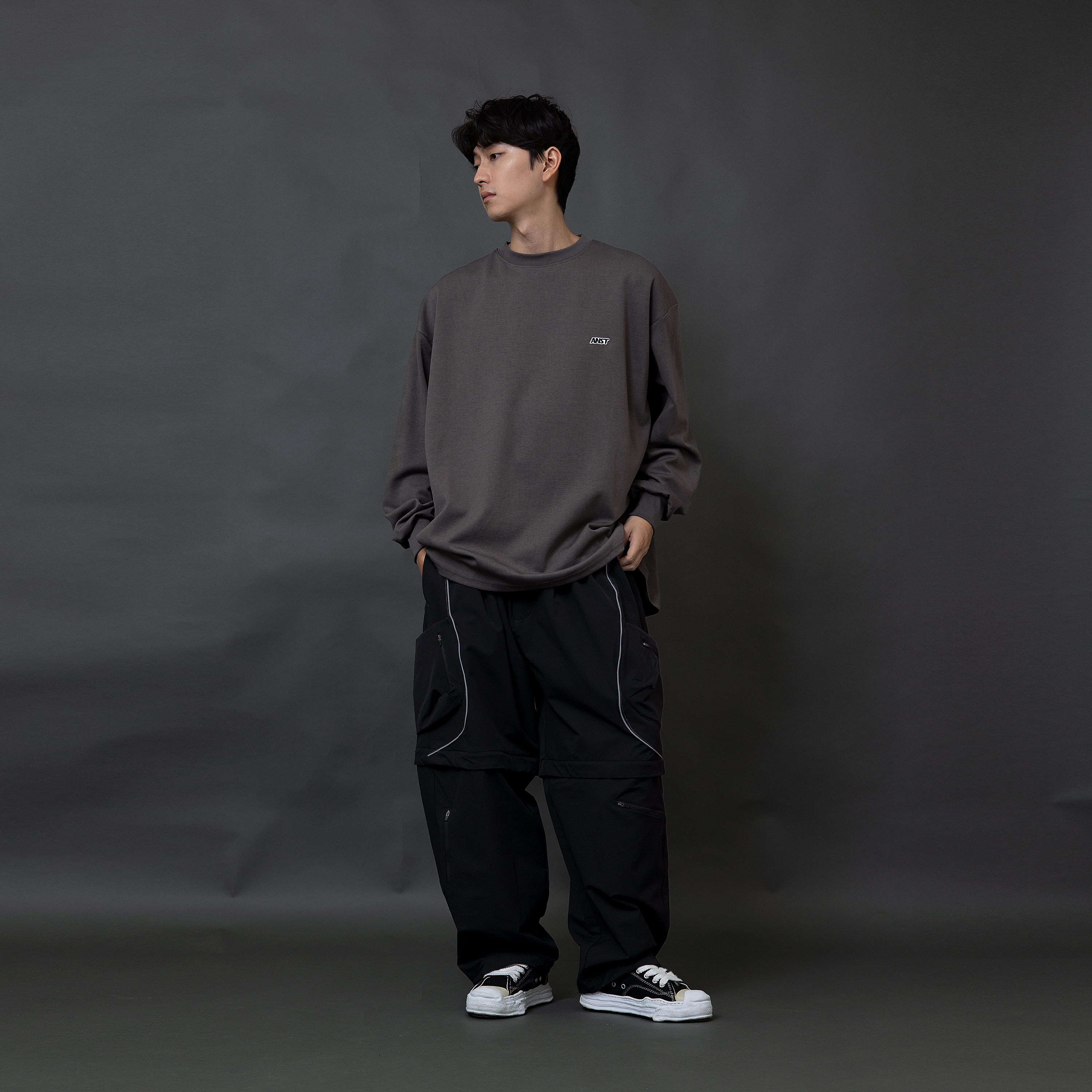 "現貨" ANST 十袋 撞色出芽可拆長短褲 ST.65