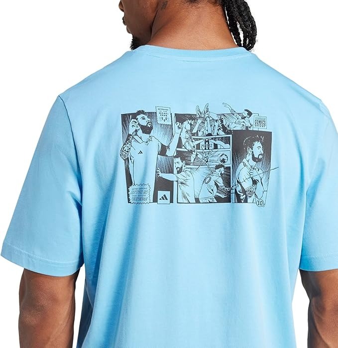 【直播】Adidas LL101593 男裝短袖上衣(藍色)