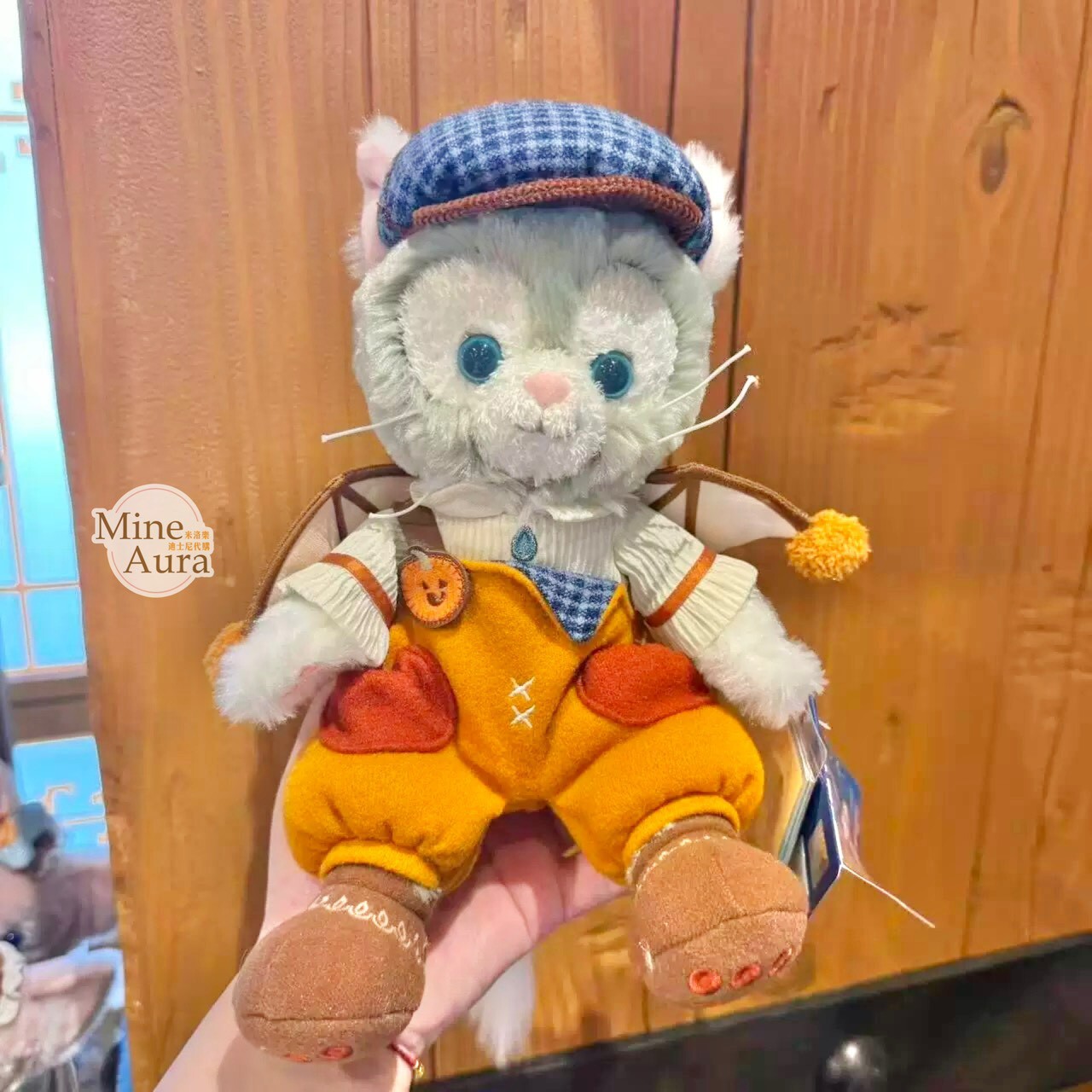 2025 萬聖節系列 達菲和朋友們 傑拉托尼 畫家貓 Gelatoni SS號 娃娃 玩偶 -上海迪士尼樂園