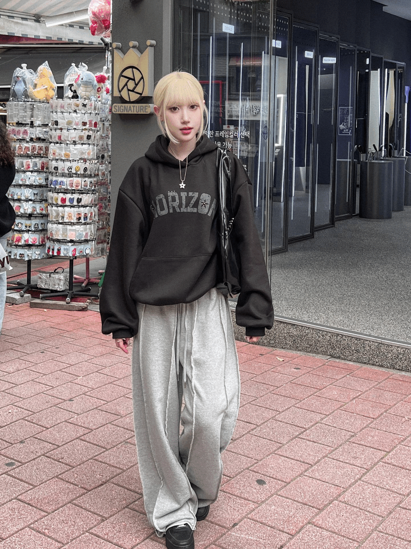 休閑反面拼接棉褲〈🇰🇷DAY 2〉